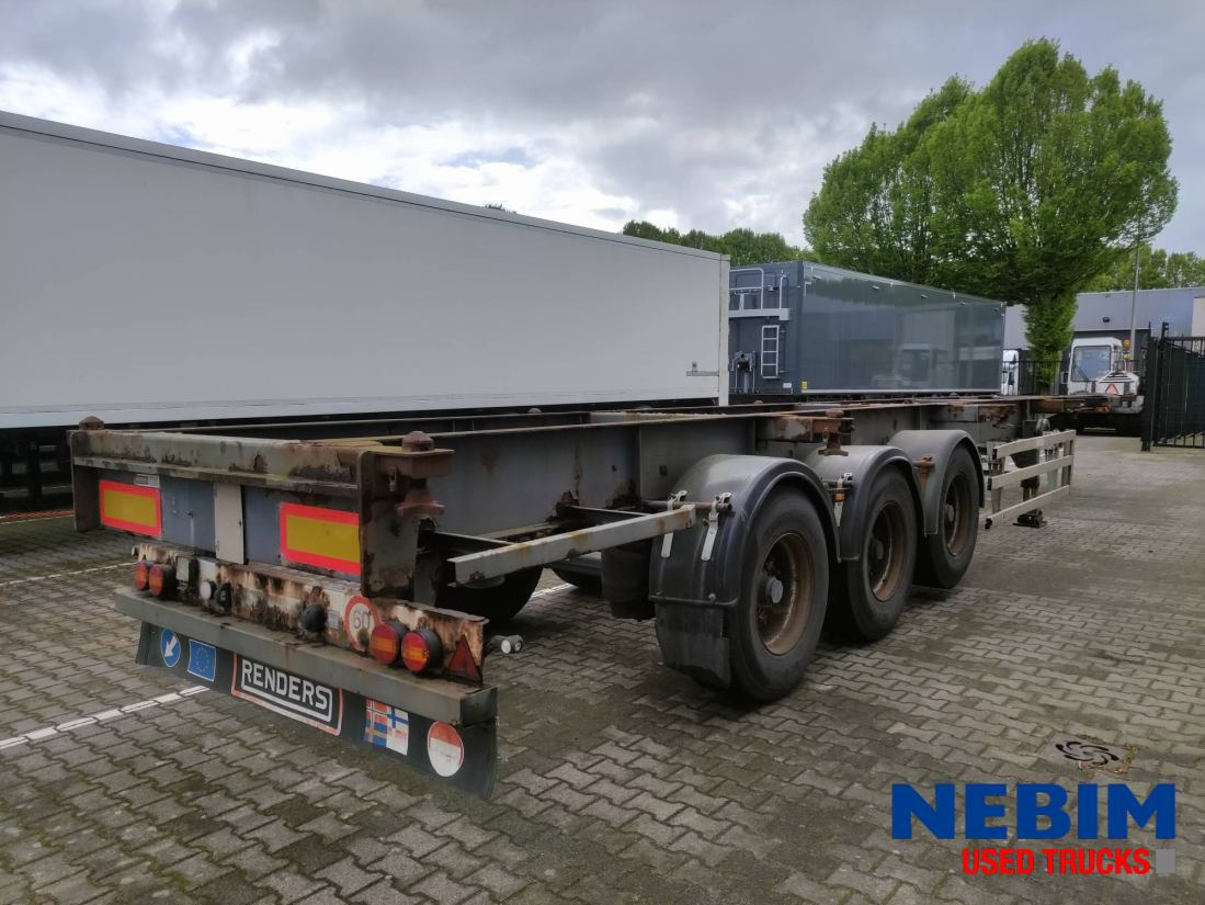 Renders Containerchassis ROC 12.27 CC - 1x40" 1x30" 2x20" - Poluprikolica za prevoz kontejnera/ Poluprikolica sa promenjivim sandukom: slika 2 Renders Containerchassis ROC 12.27 CC - 1x40" 1x30" 2x20" - Poluprikolica za prevoz kontejnera/ Poluprikolica sa promenjivim sandukom: slika 2
