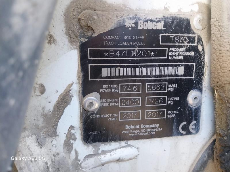 BOBCAT T870 - Kompaktni utovarivač guseničar: slika 5 BOBCAT T870 - Kompaktni utovarivač guseničar: slika 5