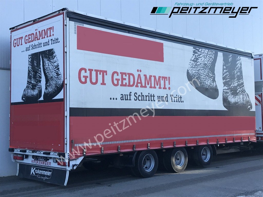 KRUKENMEIER Tridemanhänger TLP 25 zwillingsbereift, Liftachse - Prikolica sa ceradom: slika 1 KRUKENMEIER Tridemanhänger TLP 25 zwillingsbereift, Liftachse - Prikolica sa ceradom: slika 1