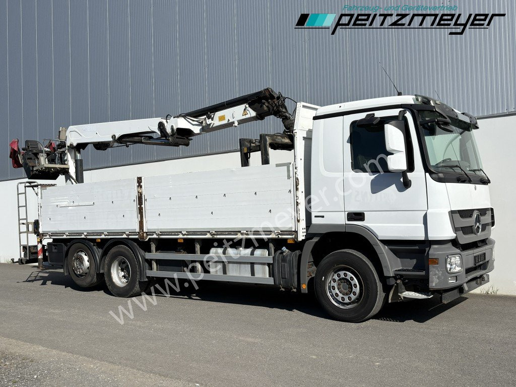 MERCEDES-BENZ Actros 2536 LL Pritsche HMF Heckkran m. Zange Baustoff - Kamion sa tovarnim sandukom, Kamion sa dizalicom: slika 2 MERCEDES-BENZ Actros 2536 LL Pritsche HMF Heckkran m. Zange Baustoff - Kamion sa tovarnim sandukom, Kamion sa dizalicom: slika 2