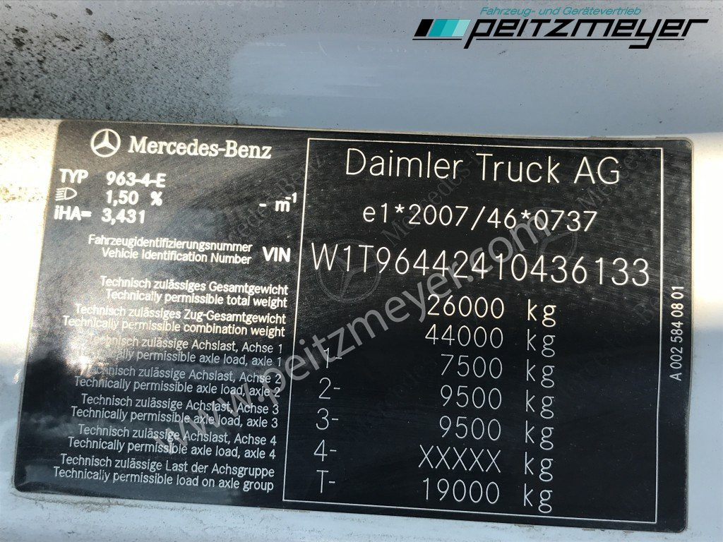 Tegljač MERCEDES-BENZ Arocs 2643 LS 6x4, Kipphydraulik Klima, Euro 6,: slika 27