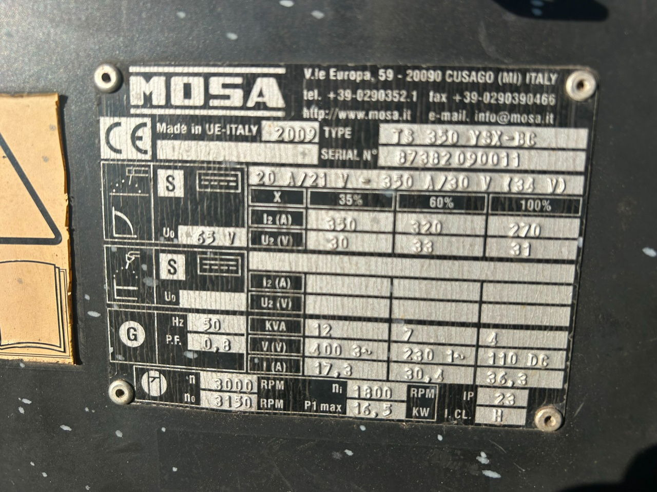 Boxer Mosa 12 kva Te huur Mosa aggregaat TS 350 X 12 kva - Set generatora: slika 4 Boxer Mosa 12 kva Te huur Mosa aggregaat TS 350 X 12 kva - Set generatora: slika 4