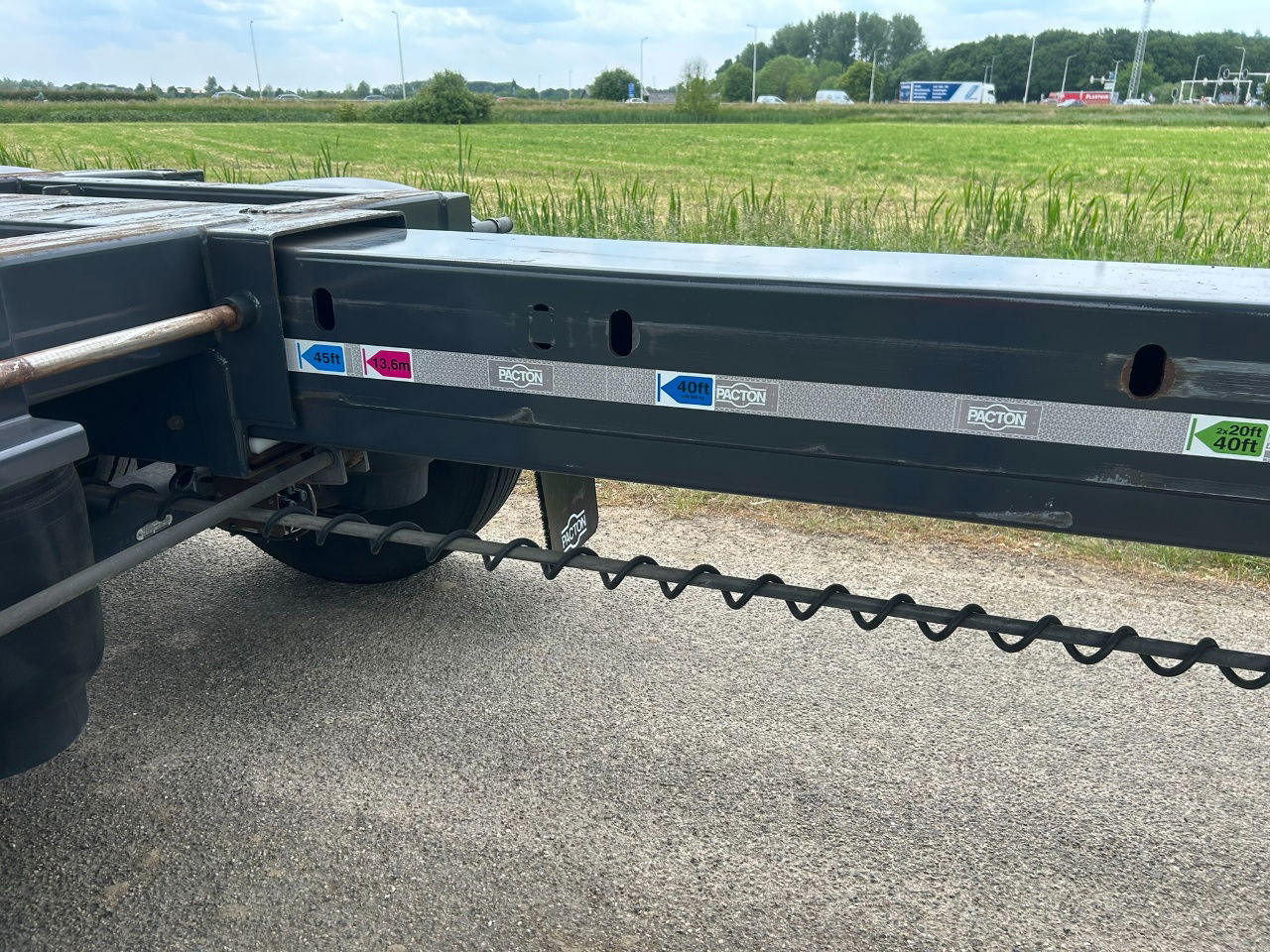 Poluprikolica za prevoz kontejnera/ Poluprikolica sa promenjivim sandukom Pacton ET3 / Bpw Disc / Lifting axle / 2x20/30/40/45 ft hc / Tyres 80 / Tuf 3-20: slika 6