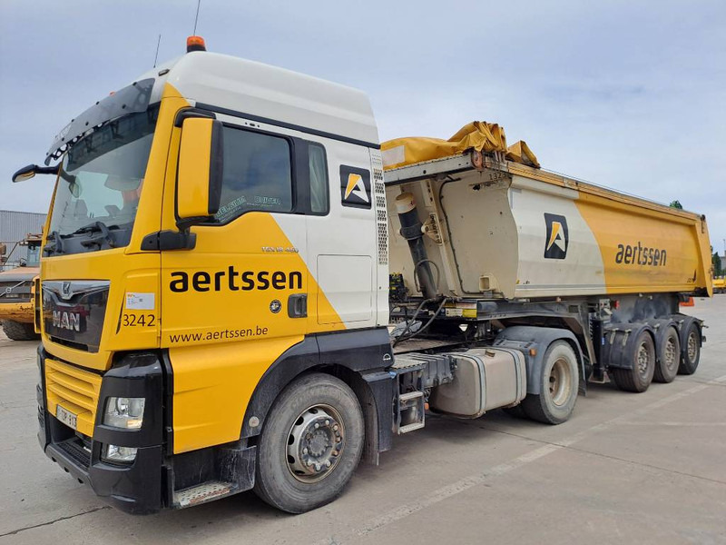 MAN TGX 18.460 + 2013 STAS 3 axle tipper trailer - Tegljač: slika 1 MAN TGX 18.460 + 2013 STAS 3 axle tipper trailer - Tegljač: slika 1