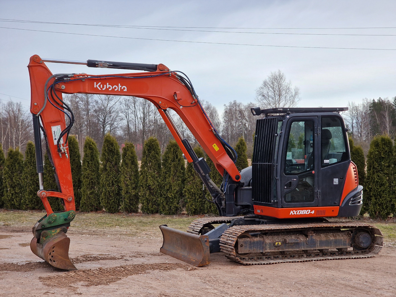 KUBOTA KX080-4. Metal tracks. - Mini bager: slika 1 KUBOTA KX080-4. Metal tracks. - Mini bager: slika 1