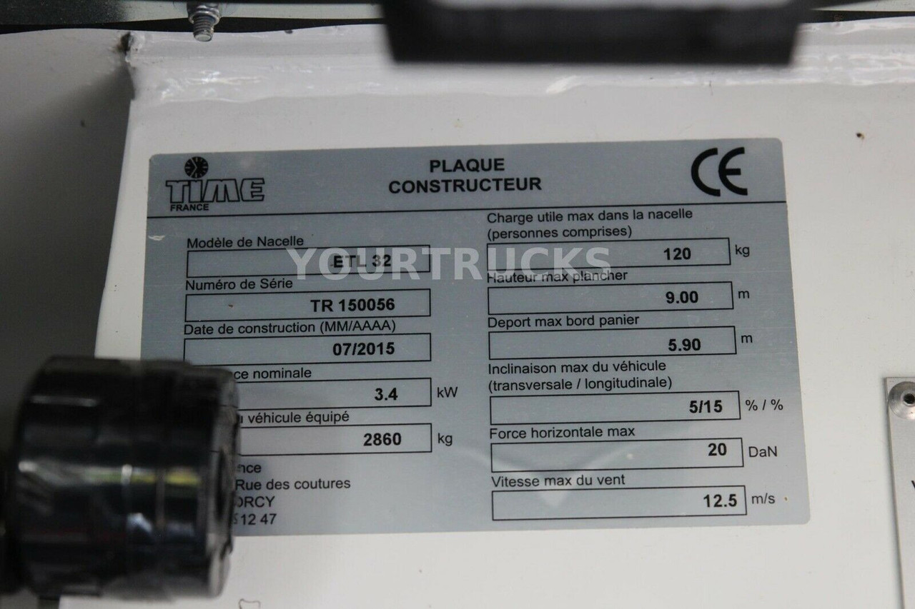 Renault Master 125 dci Versalift ETL32 11m Klima 313h - Vazdušna platforma montirana na kamion: slika 5 Renault Master 125 dci Versalift ETL32 11m Klima 313h - Vazdušna platforma montirana na kamion: slika 5