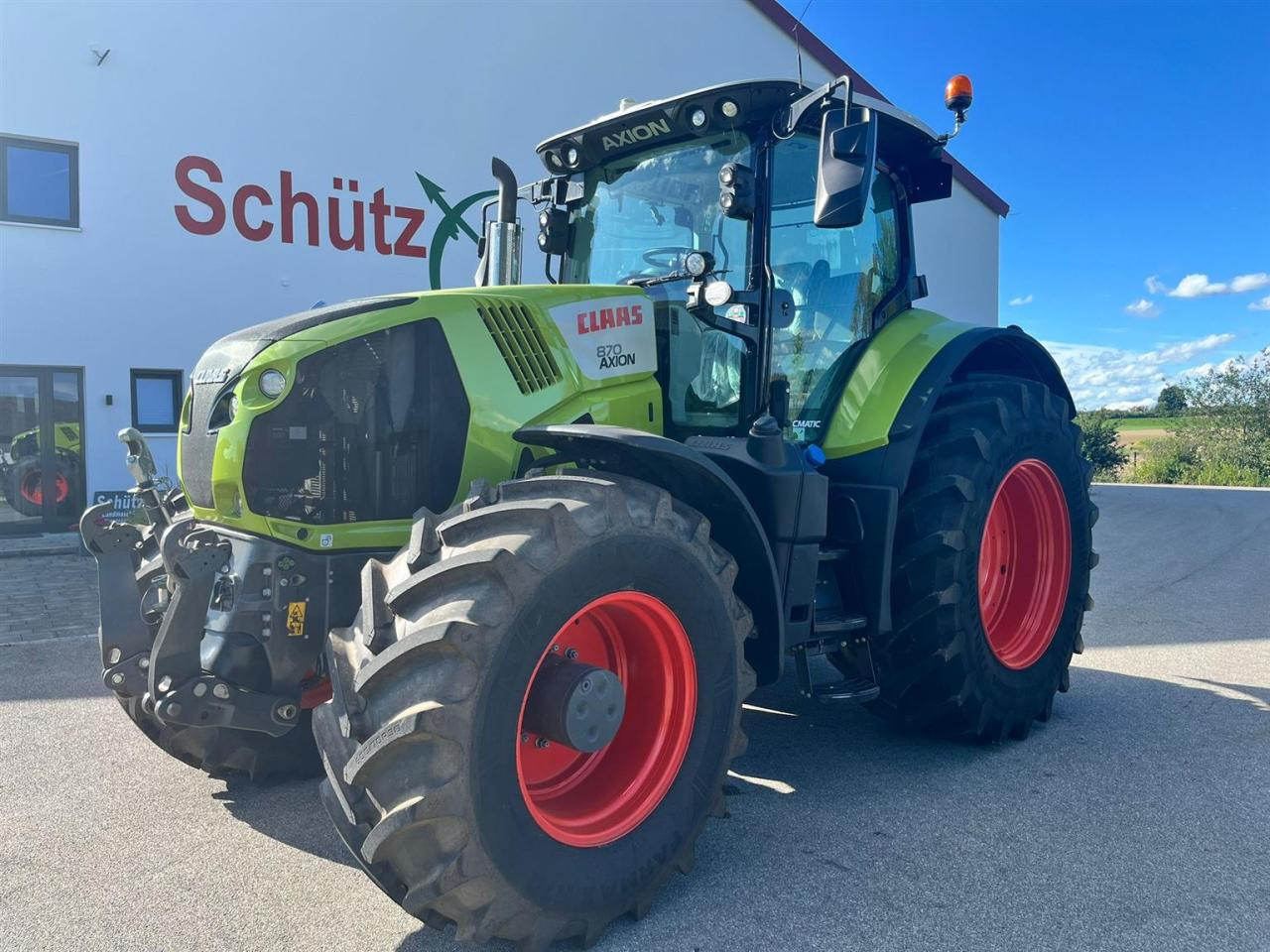 CLAAS Axion 870 CMATIC mit S10 GPS und Cebis Touch, Vorderreifen NEU - Traktor: slika 1 CLAAS Axion 870 CMATIC mit S10 GPS und Cebis Touch, Vorderreifen NEU - Traktor: slika 1