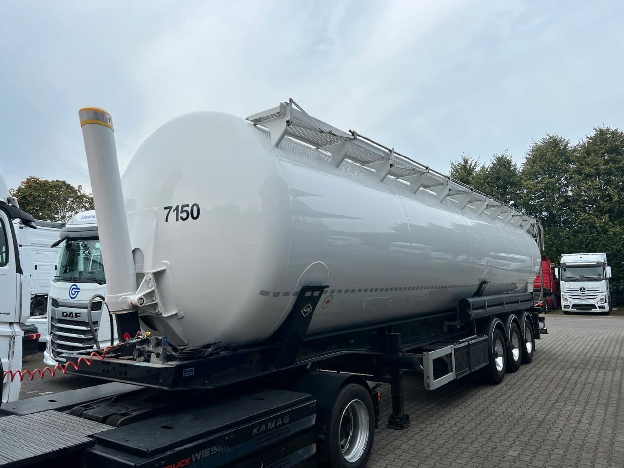 Silo cisterna Feldbinder KIP 60.3, MIETE / MIETKAUF, NEU Feldbinder KIP 60.3, elektr. hydr. Kippvorrichtung, wie NEU: slika 7