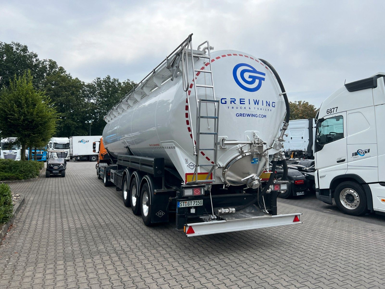 Silo cisterna Feldbinder KIP 60.3, MIETE / MIETKAUF, NEU Feldbinder KIP 60.3, elektr. hydr. Kippvorrichtung, wie NEU: slika 6