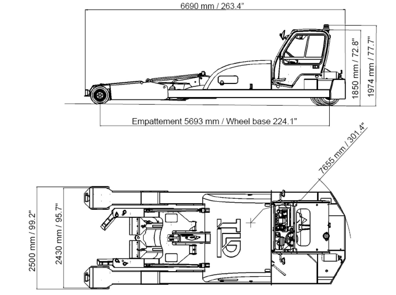 TLD Towbarless Pushback TPX 100 E - Aerodromski traktor: slika 4 TLD Towbarless Pushback TPX 100 E - Aerodromski traktor: slika 4