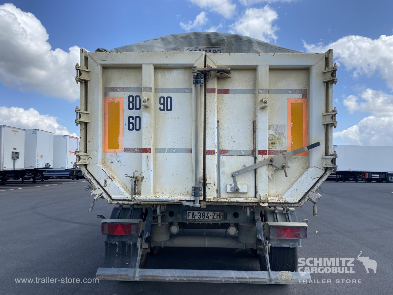 SCHMITZ Tipper Steel half pipe body 24m³ - Poluprikolica istovarivača: slika 2 SCHMITZ Tipper Steel half pipe body 24m³ - Poluprikolica istovarivača: slika 2