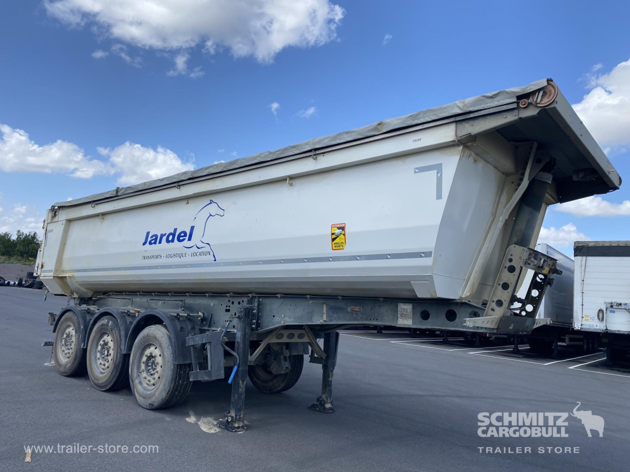 SCHMITZ Tipper Steel half pipe body 24m³ - Poluprikolica istovarivača: slika 1 SCHMITZ Tipper Steel half pipe body 24m³ - Poluprikolica istovarivača: slika 1