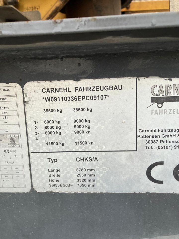 CARNEHL Kippauflieger CHKS A Kippauflieger - Poluprikolica istovarivača: slika 4 CARNEHL Kippauflieger CHKS A Kippauflieger - Poluprikolica istovarivača: slika 4