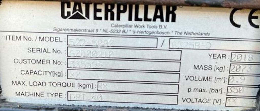 CATERPILLAR Sortiergreifer 325 B D Anbaugeräte Baumaschinen Sortiergreifer 900Ltr. für Maschine 25-50to - Građevinska mašina: slika 3 CATERPILLAR Sortiergreifer 325 B D Anbaugeräte Baumaschinen Sortiergreifer 900Ltr. für Maschine 25-50to - Građevinska mašina: slika 3