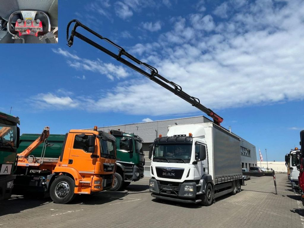 MAN TG-S 26.400 6x2-2 BL Pritsche Heckkran 5xhydr.Au - Kamion sa tovarnim sandukom, Kamion sa dizalicom: slika 1 MAN TG-S 26.400 6x2-2 BL Pritsche Heckkran 5xhydr.Au - Kamion sa tovarnim sandukom, Kamion sa dizalicom: slika 1