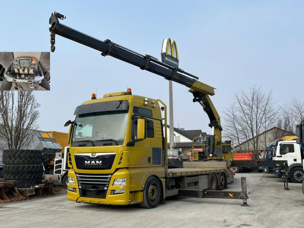 MAN TG-X 26.500 6x2-2 LL Pritsche Heckkran 53m/to, F - Kamion sa dizalicom: slika 1 MAN TG-X 26.500 6x2-2 LL Pritsche Heckkran 53m/to, F - Kamion sa dizalicom: slika 1