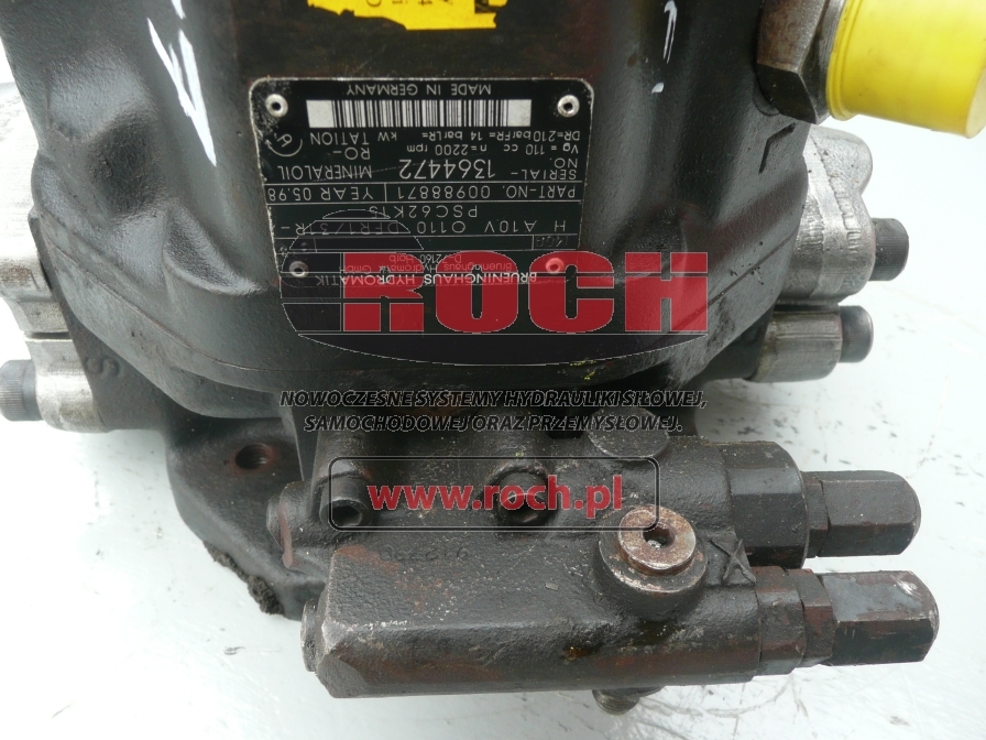 BRUENINGHAUS HYDROMATIK HA10VO110DFR1/31R-PSC62K15 00988871 - Hidraulična pumpa za Kombajn za šumarstvo: slika 2 BRUENINGHAUS HYDROMATIK HA10VO110DFR1/31R-PSC62K15 00988871 - Hidraulična pumpa za Kombajn za šumarstvo: slika 2