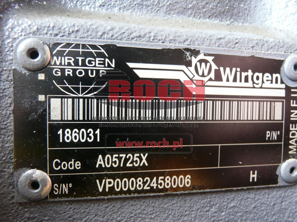 WIRTGEN 186031 A05725X - Hidraulični motor: slika 2 WIRTGEN 186031 A05725X - Hidraulični motor: slika 2