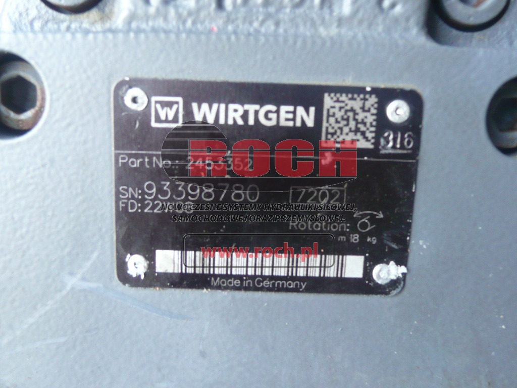 WIRTGEN 2453352 - Hidraulični motor: slika 2 WIRTGEN 2453352 - Hidraulični motor: slika 2