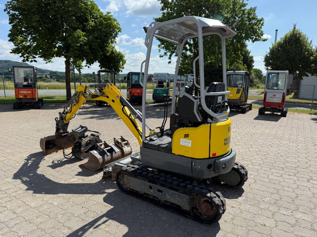 Wacker EZ 17, Bj 21, 820 BH, Tilt, hydr. SW, 3 Löffel - Mini bager: slika 2 Wacker EZ 17, Bj 21, 820 BH, Tilt, hydr. SW, 3 Löffel - Mini bager: slika 2