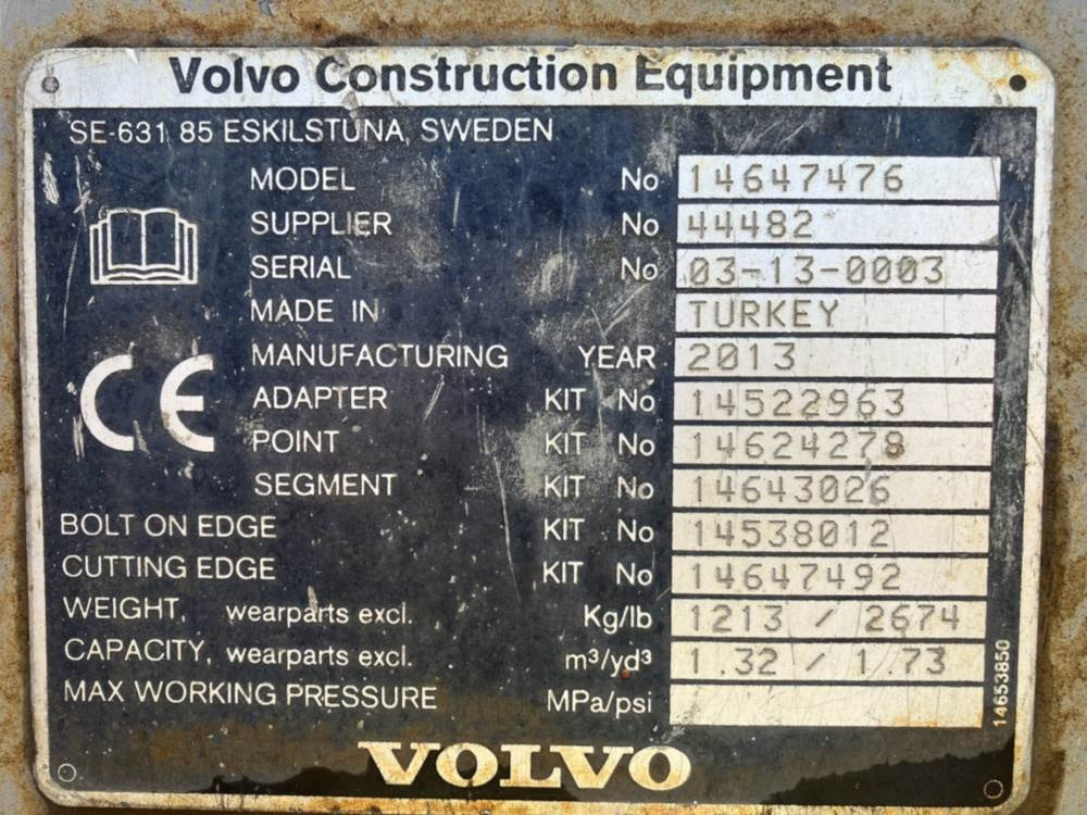 Volvo Tieflöffel mit Zähnen S7 - Bager utovarivač: slika 4 Volvo Tieflöffel mit Zähnen S7 - Bager utovarivač: slika 4