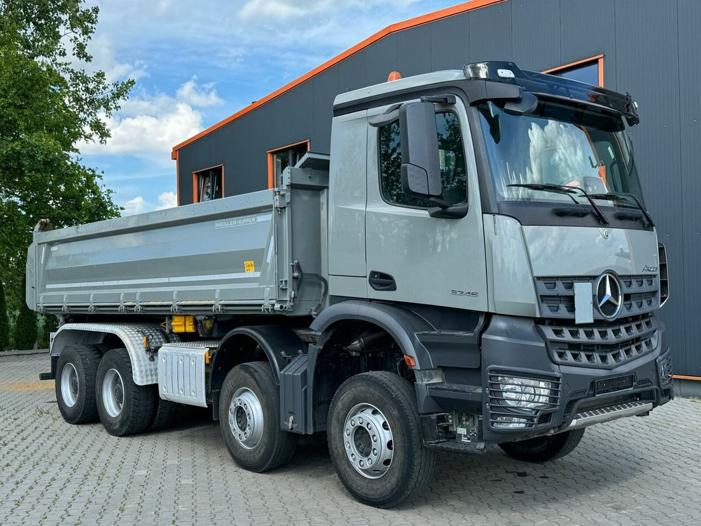 Istovarivač Mercedes-Benz AROCS 3245 8x4 Meiller Kipper Bordmatik mit AHK: slika 1