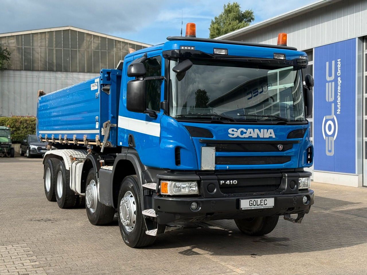 Scania P 410 8x4 Dreiseitenkipper DAUTEL - Istovarivač: slika 1 Scania P 410 8x4 Dreiseitenkipper DAUTEL - Istovarivač: slika 1