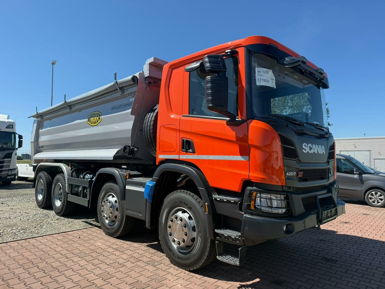 Scania P 420 8x4 Kipper Meiller Euro 6 - Kamion za utovaranje kontejnera: slika 1 Scania P 420 8x4 Kipper Meiller Euro 6 - Kamion za utovaranje kontejnera: slika 1