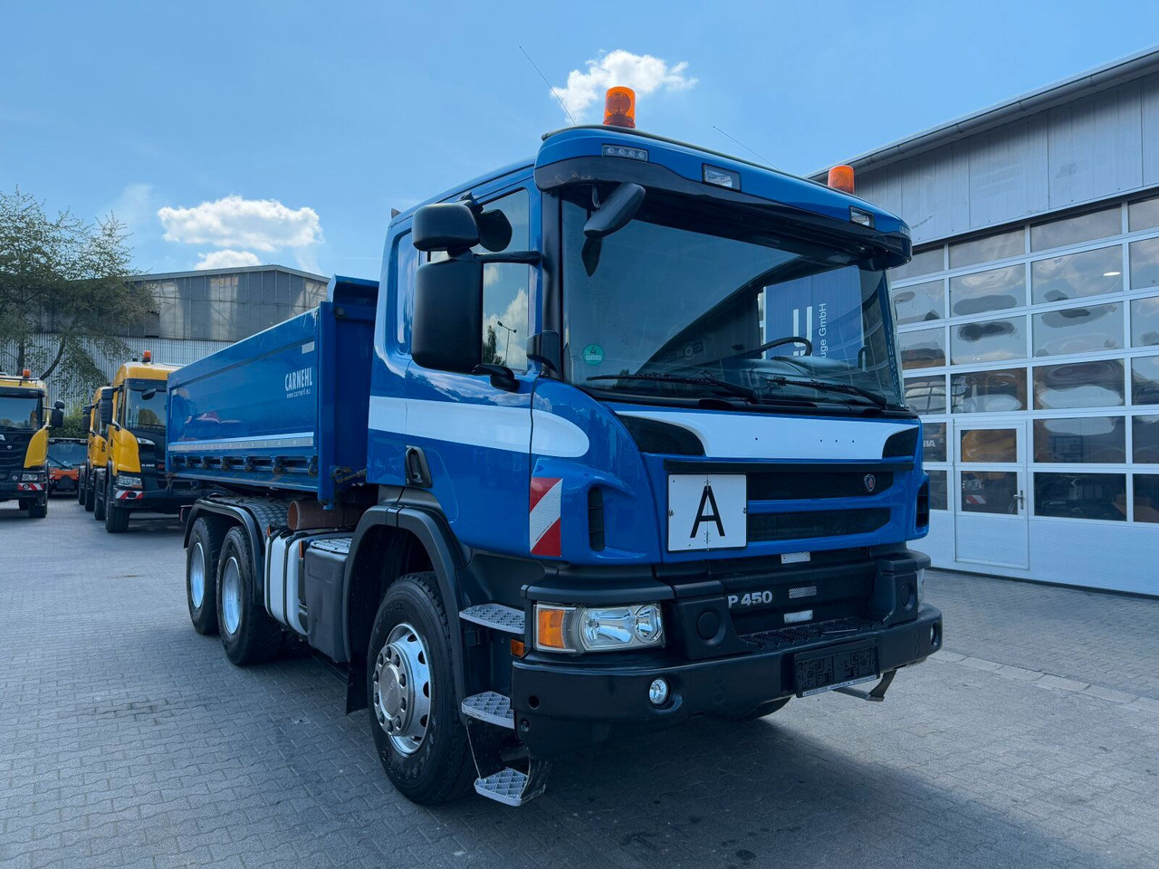 Scania P 450 6x4 Dreiseitenkipper DAUTEL - Istovarivač: slika 1 Scania P 450 6x4 Dreiseitenkipper DAUTEL - Istovarivač: slika 1