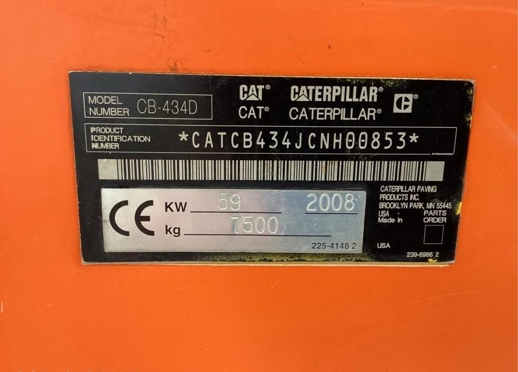 CAT CB 434 D - Valjak za puteve: slika 4 CAT CB 434 D - Valjak za puteve: slika 4