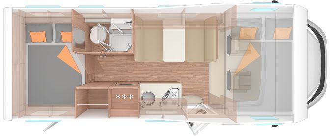 Weinsberg CaraHome 650 DG Viel Ausstattung. - Alkoven kamper: slika 2 Weinsberg CaraHome 650 DG Viel Ausstattung. - Alkoven kamper: slika 2