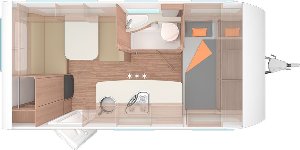 Weinsberg CaraOne 420 QD Auflastung 1350 kg - Kamp prikolica: slika 2 Weinsberg CaraOne 420 QD Auflastung 1350 kg - Kamp prikolica: slika 2