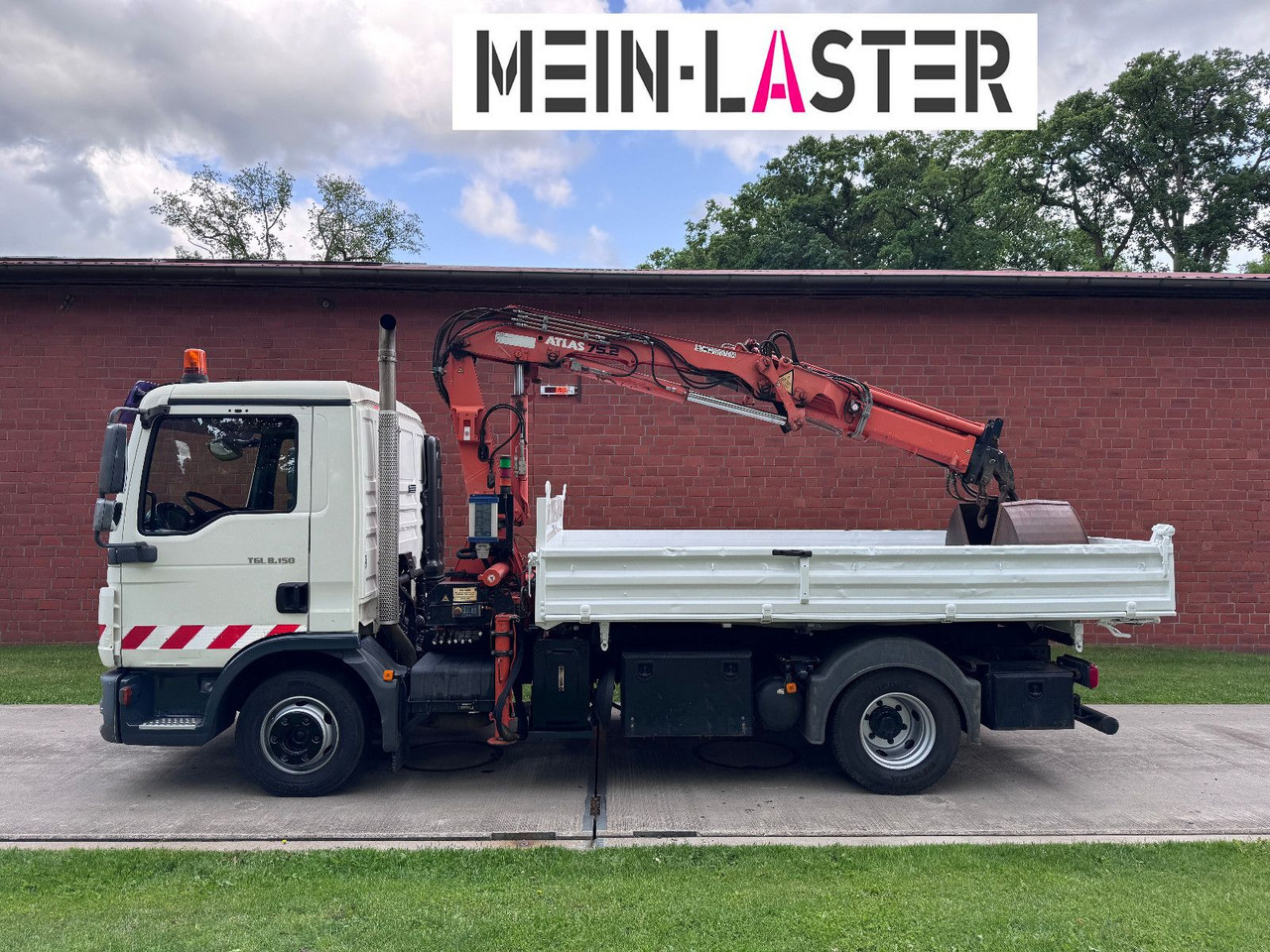 MAN TGL 8.150 3 S-Kipper Atlas 75 10m -1t. Funk FB - Dostavno vozilo istovarivač: slika 4 MAN TGL 8.150 3 S-Kipper Atlas 75 10m -1t. Funk FB - Dostavno vozilo istovarivač: slika 4