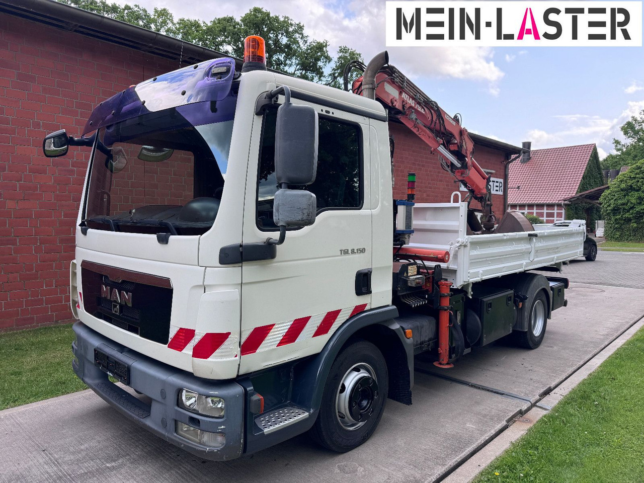MAN TGL 8.150 3 S-Kipper Atlas 75 10m -1t. Funk FB - Dostavno vozilo istovarivač: slika 3 MAN TGL 8.150 3 S-Kipper Atlas 75 10m -1t. Funk FB - Dostavno vozilo istovarivač: slika 3