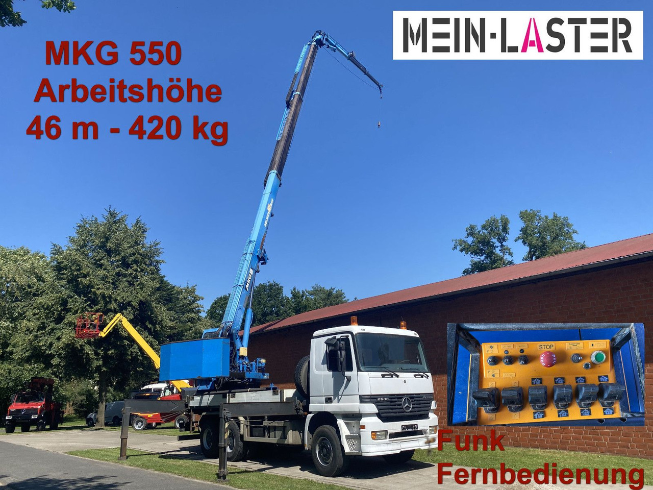 Mercedes-Benz 3335 V6 MKG 550 Ta2-a2 -46m 420 kg Funk - Kamion sa dizalicom: slika 1 Mercedes-Benz 3335 V6 MKG 550 Ta2-a2 -46m 420 kg Funk - Kamion sa dizalicom: slika 1