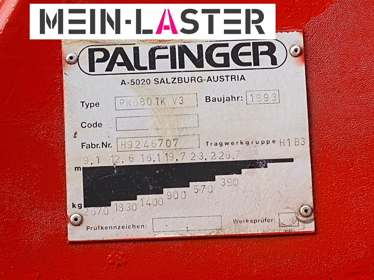 Mercedes-Benz Palfinger PK 680 TK 26,7 m-max.2.410 kg -Funk FB - Kamion sa dizalicom: slika 5 Mercedes-Benz Palfinger PK 680 TK 26,7 m-max.2.410 kg -Funk FB - Kamion sa dizalicom: slika 5