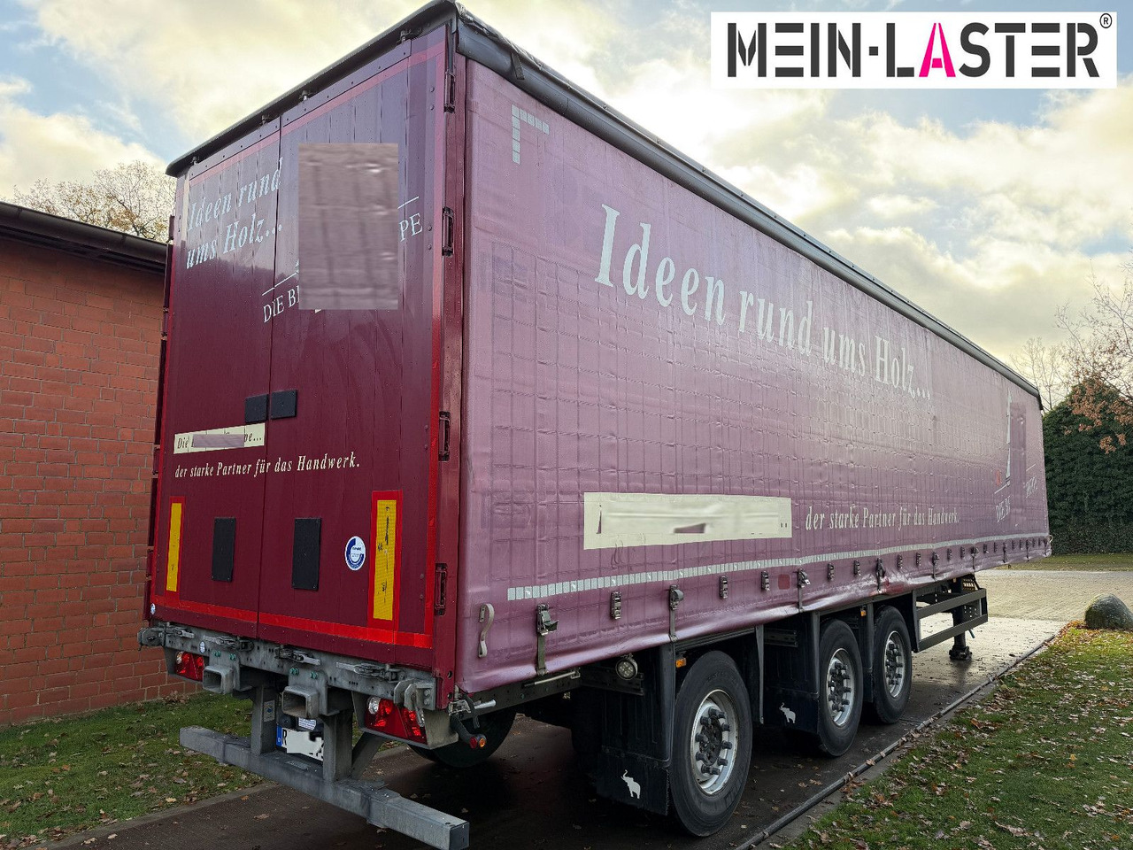 Schmitz Cargobull Edscha R+L Lenkachse Staplerhalterung TÜV 10-26 - Poluprikolica sa ceradom: slika 5 Schmitz Cargobull Edscha R+L Lenkachse Staplerhalterung TÜV 10-26 - Poluprikolica sa ceradom: slika 5