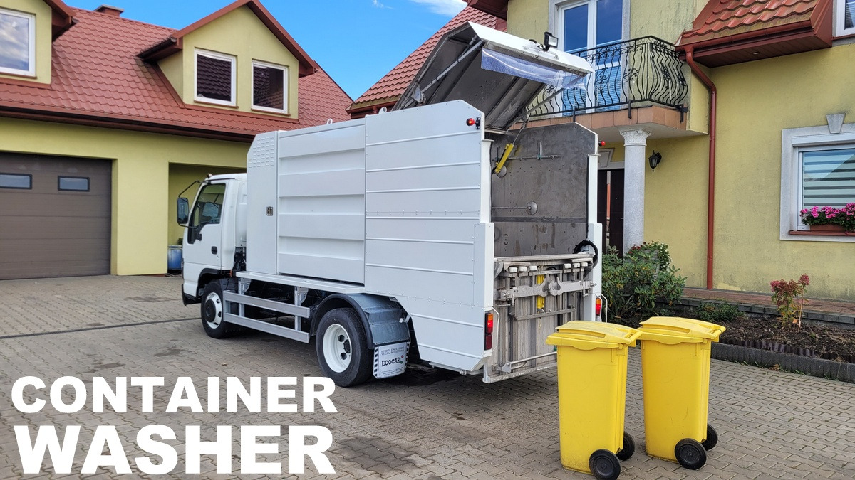 Isuzu NQR75 Container washer laveuse lavacassonetti myjka - Kamion za smeće: slika 1 Isuzu NQR75 Container washer laveuse lavacassonetti myjka - Kamion za smeće: slika 1