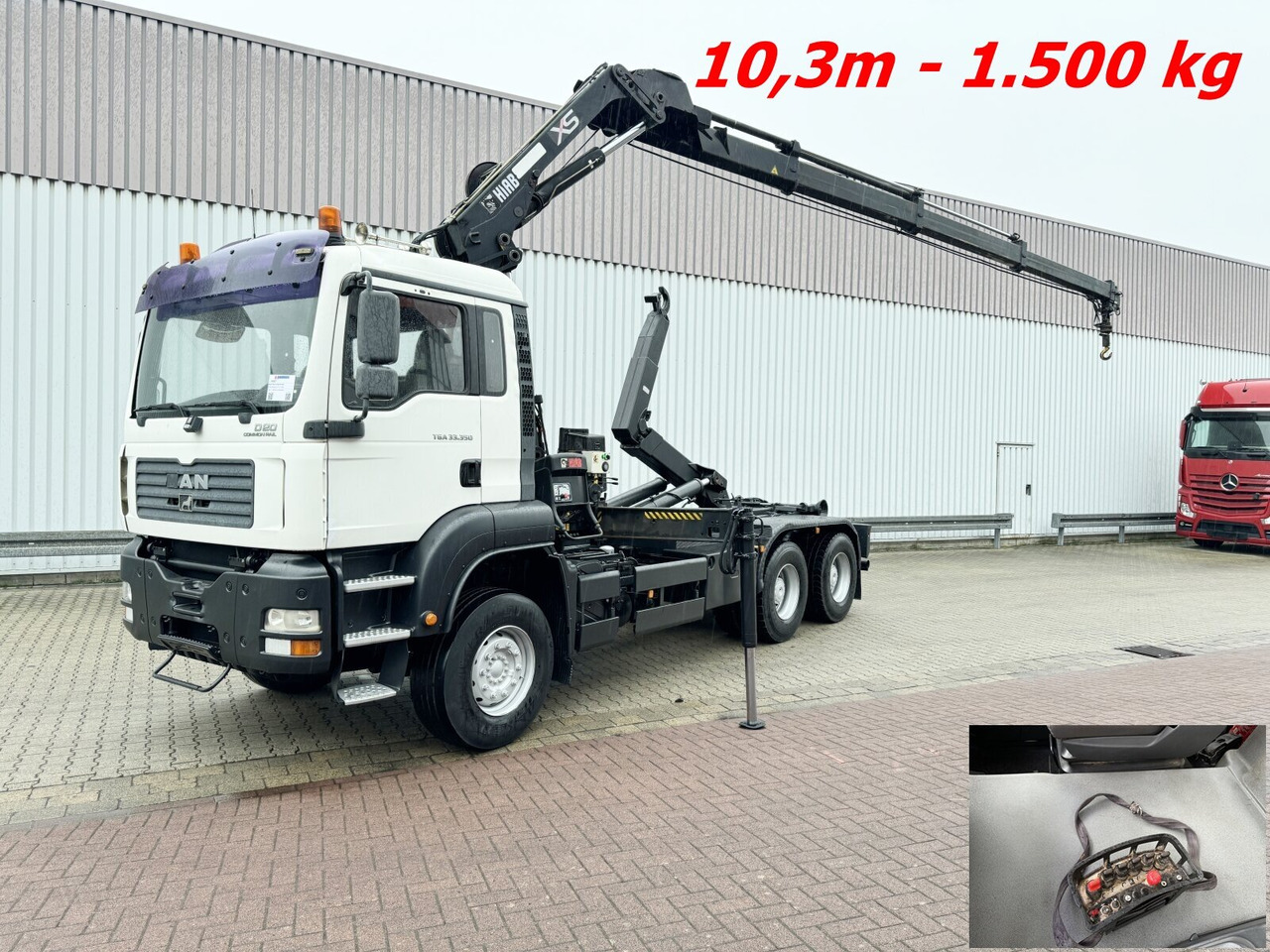 MAN TGA 33.350 6X4 BB TGA 33.350 6X4 BB mit Kran Hiab 166 E-3 HiDuo, Funk - Kamion sa hidrauličnom kukom, Kamion sa dizalicom: slika 1 MAN TGA 33.350 6X4 BB TGA 33.350 6X4 BB mit Kran Hiab 166 E-3 HiDuo, Funk - Kamion sa hidrauličnom kukom, Kamion sa dizalicom: slika 1