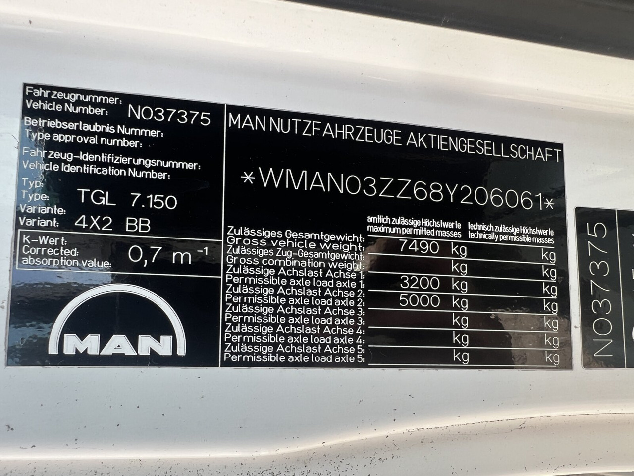 MAN TGL 7.150 4x2 BB TGL 7.150 4x2 BB mit LBW BÄR - Kamion sa tovarnim sandukom: slika 4 MAN TGL 7.150 4x2 BB TGL 7.150 4x2 BB mit LBW BÄR - Kamion sa tovarnim sandukom: slika 4