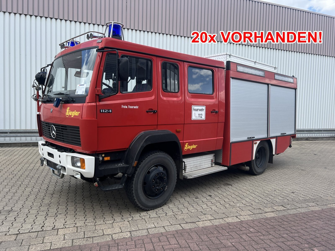Mercedes-Benz 1124 AF 4x4 Doka 1124 AF 4x4 Doka, TLF 16/25, 2800l - Vozilo hitne pomoći: slika 1 Mercedes-Benz 1124 AF 4x4 Doka 1124 AF 4x4 Doka, TLF 16/25, 2800l - Vozilo hitne pomoći: slika 1