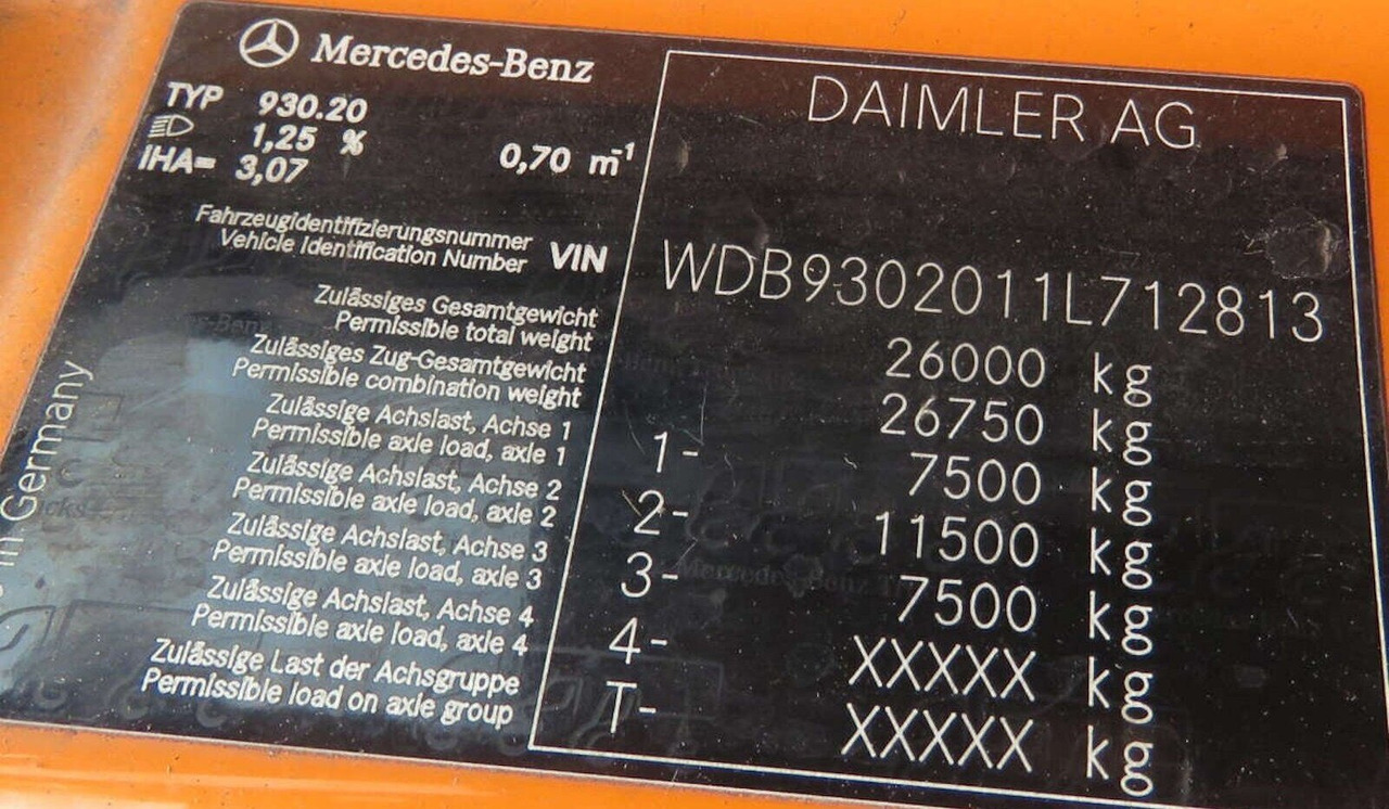 Mercedes-Benz Actros 2532 L 6x2 Actros 2532/41 L 6x2, EEV, Lenkachse, Haller X2C M21, Zöller-Schüttung - Kamion za smeće: slika 4 Mercedes-Benz Actros 2532 L 6x2 Actros 2532/41 L 6x2, EEV, Lenkachse, Haller X2C M21, Zöller-Schüttung - Kamion za smeće: slika 4