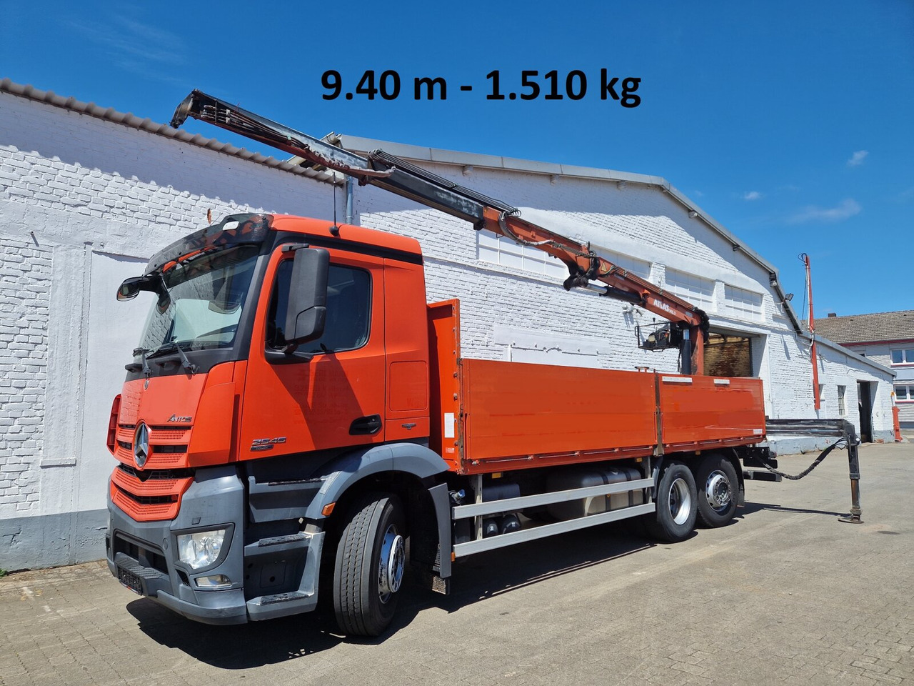 Mercedes-Benz Arocs 2545 L/6x2/4 Arocs 2545 L/6x2/4, Atlas Kran, 145.2-A19 VB, 9,4m-1.51 to, Lenkachse, entlastbar, Retarder, Klima, - Kamion sa dizalicom, Kamion sa tovarnim sandukom: slika 1 Mercedes-Benz Arocs 2545 L/6x2/4 Arocs 2545 L/6x2/4, Atlas Kran, 145.2-A19 VB, 9,4m-1.51 to, Lenkachse, entlastbar, Retarder, Klima, - Kamion sa dizalicom, Kamion sa tovarnim sandukom: slika 1