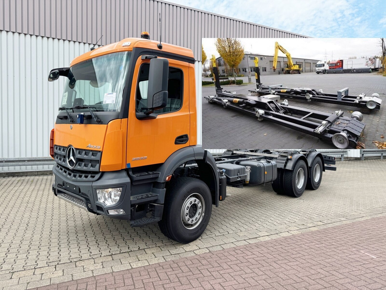 Mercedes-Benz Arocs 2633 6x4, Automatik, 2x Nebenantrieb Arocs 2633 6x4, 2x Nebenantrieb - Kamion sa golom šasijom i zatvorenom kabinom: slika 1 Mercedes-Benz Arocs 2633 6x4, Automatik, 2x Nebenantrieb Arocs 2633 6x4, 2x Nebenantrieb - Kamion sa golom šasijom i zatvorenom kabinom: slika 1