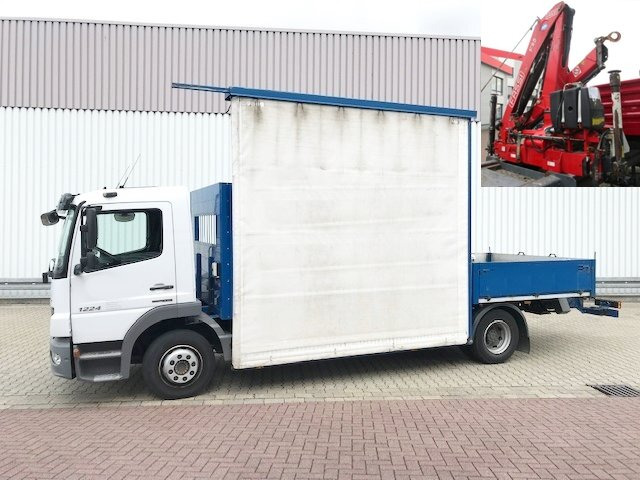 Mercedes-Benz Atego 1224 L 4x2 Atego 1224 L 4x2 Glastransporter, gegen Aufpreis Heckkran Fassi F95A21 - Kamion sa tovarnim sandukom, Kamion sa dizalicom: slika 1 Mercedes-Benz Atego 1224 L 4x2 Atego 1224 L 4x2 Glastransporter, gegen Aufpreis Heckkran Fassi F95A21 - Kamion sa tovarnim sandukom, Kamion sa dizalicom: slika 1