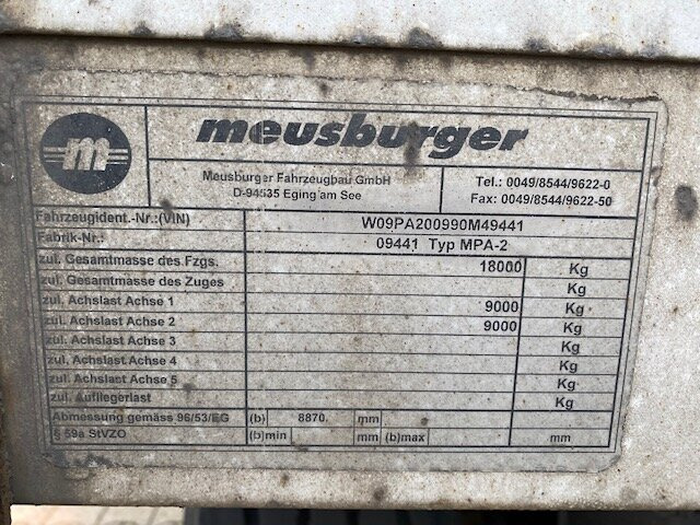 Meusburger MPA-2 MPA-2, Stapleraufnahme - Plato prikolica: slika 4 Meusburger MPA-2 MPA-2, Stapleraufnahme - Plato prikolica: slika 4