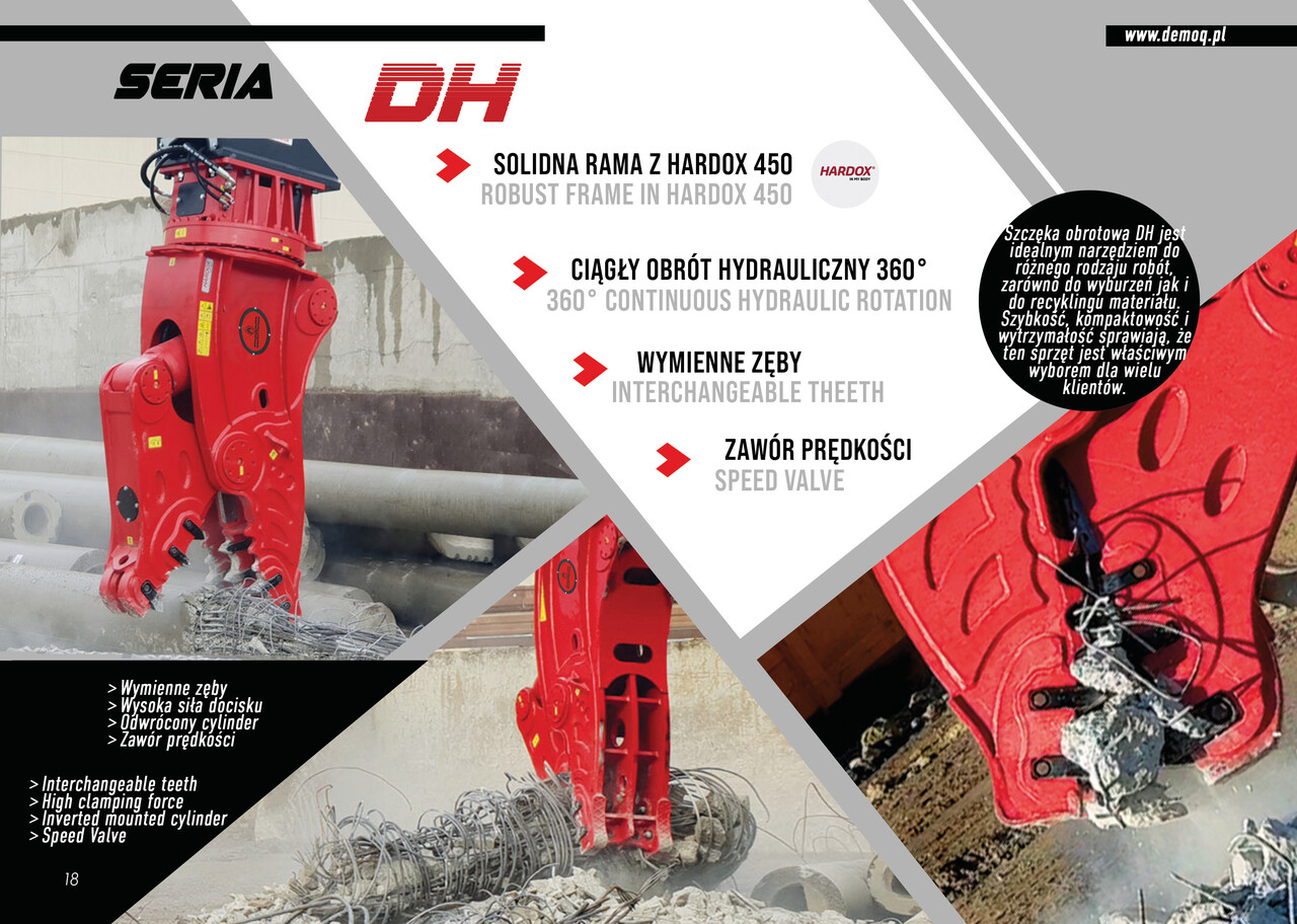 DEMOQ DH26 Hydraulic Rotating Pulveriser Crusher 2850 KG - Makaze za rušenje za Bager: slika 4 DEMOQ DH26 Hydraulic Rotating Pulveriser Crusher 2850 KG - Makaze za rušenje za Bager: slika 4