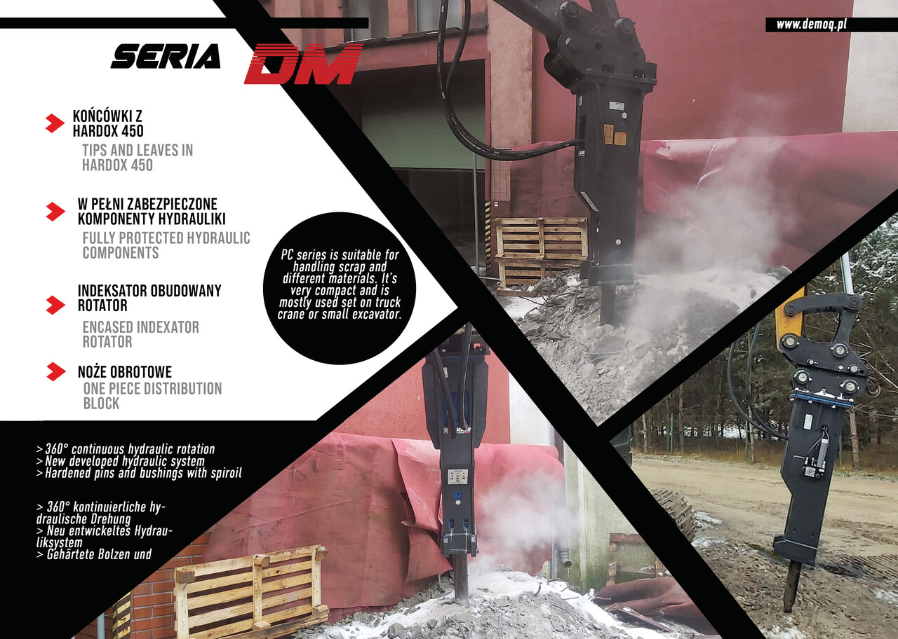 DEMOQ DM500 Hydraulic breaker 360 kg - Hidraulični čekić za Bager: slika 2 DEMOQ DM500 Hydraulic breaker 360 kg - Hidraulični čekić za Bager: slika 2