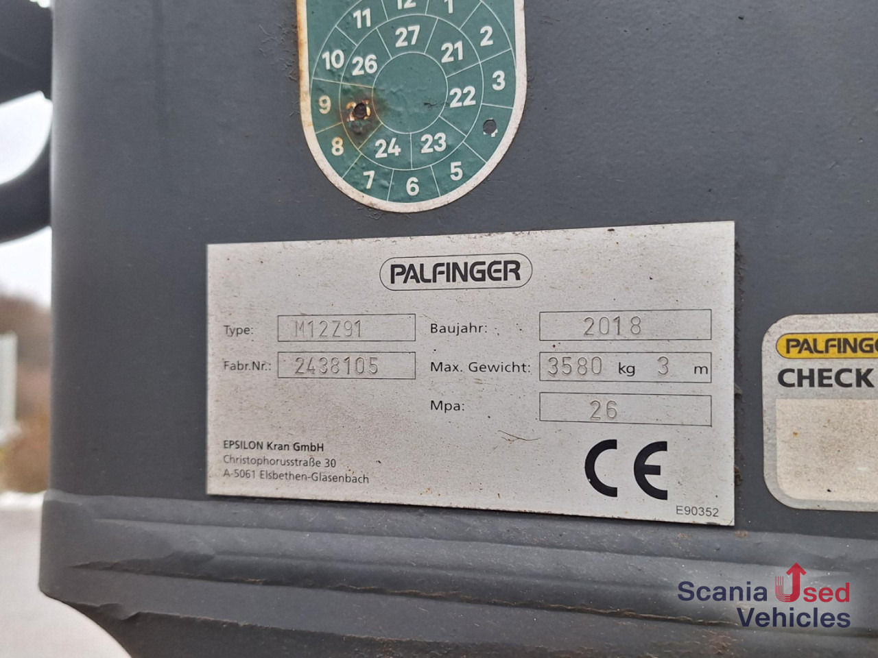 SCANIA R 580 B6x4NB+Epsilon M12 Z - Šticar, Kamion sa dizalicom: slika 3 SCANIA R 580 B6x4NB+Epsilon M12 Z - Šticar, Kamion sa dizalicom: slika 3