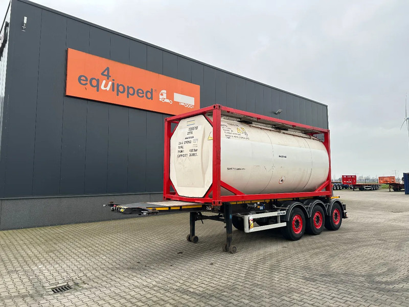 Burg 20FT ADR (EX/II, EX/III, FL, AT) Chassis + Tankcontainer 26.000L /3 baffels - Poluprikolica cisterna: slika 1 Burg 20FT ADR (EX/II, EX/III, FL, AT) Chassis + Tankcontainer 26.000L /3 baffels - Poluprikolica cisterna: slika 1